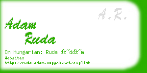 adam ruda business card